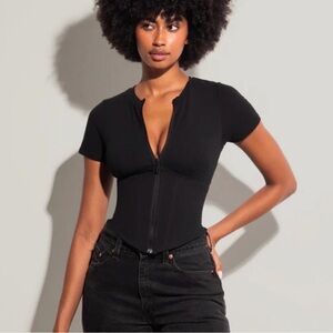 TA3 Corset T-Shirt Black Size XS